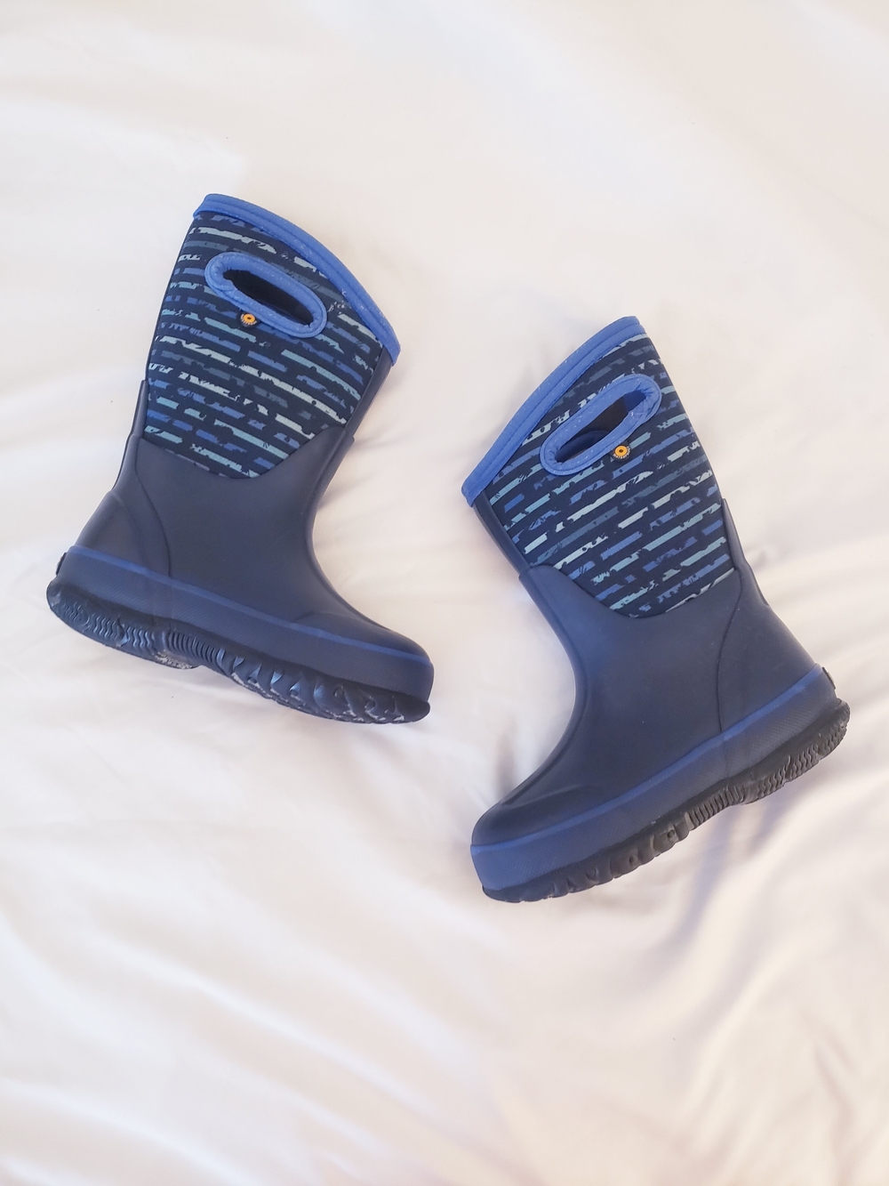 Navy Blue Bogs Kids Size 10 Waterproof Winter Boots